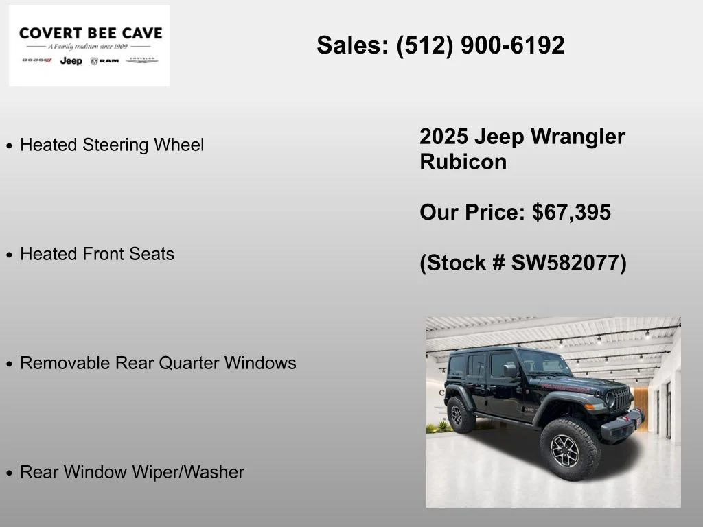 New 2025 Black Clear-Coat Exterior Paint Jeep Rubicon image 19