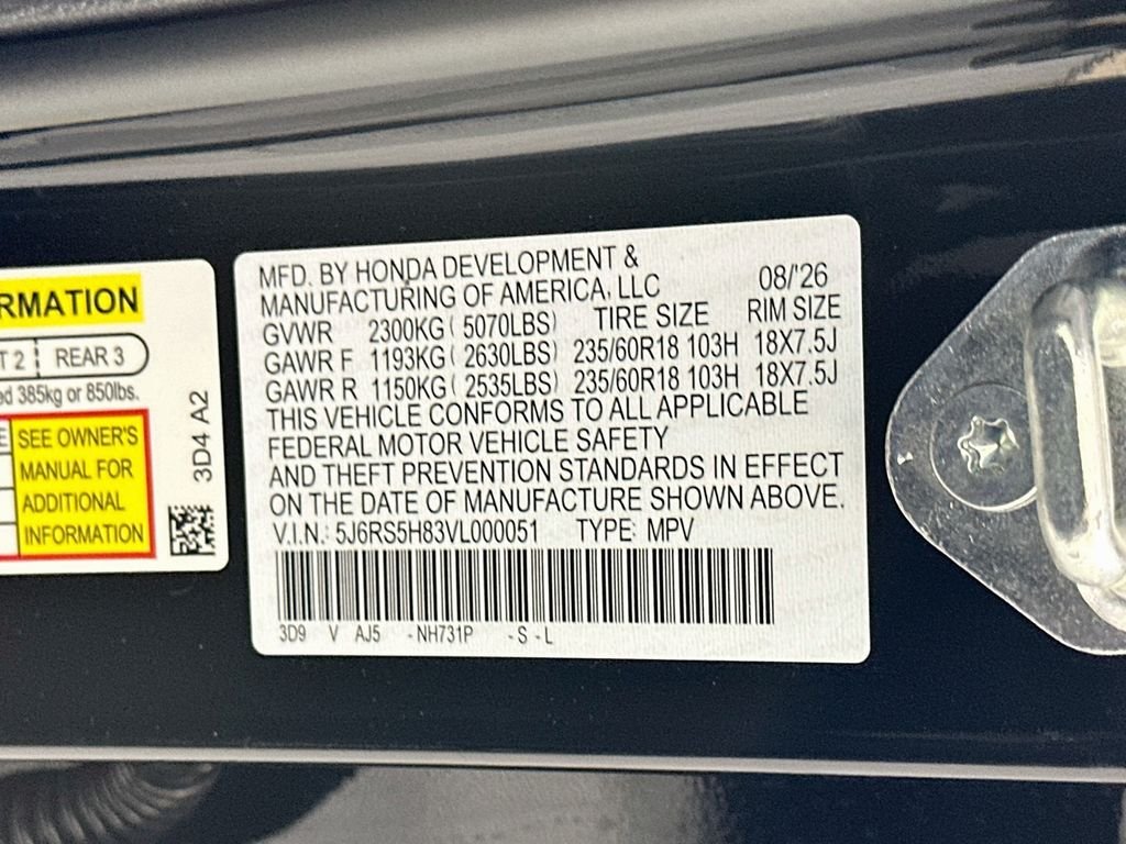 New 2027 Crystal Black Pearl Honda Sport-L Hybrid 2WD image 22