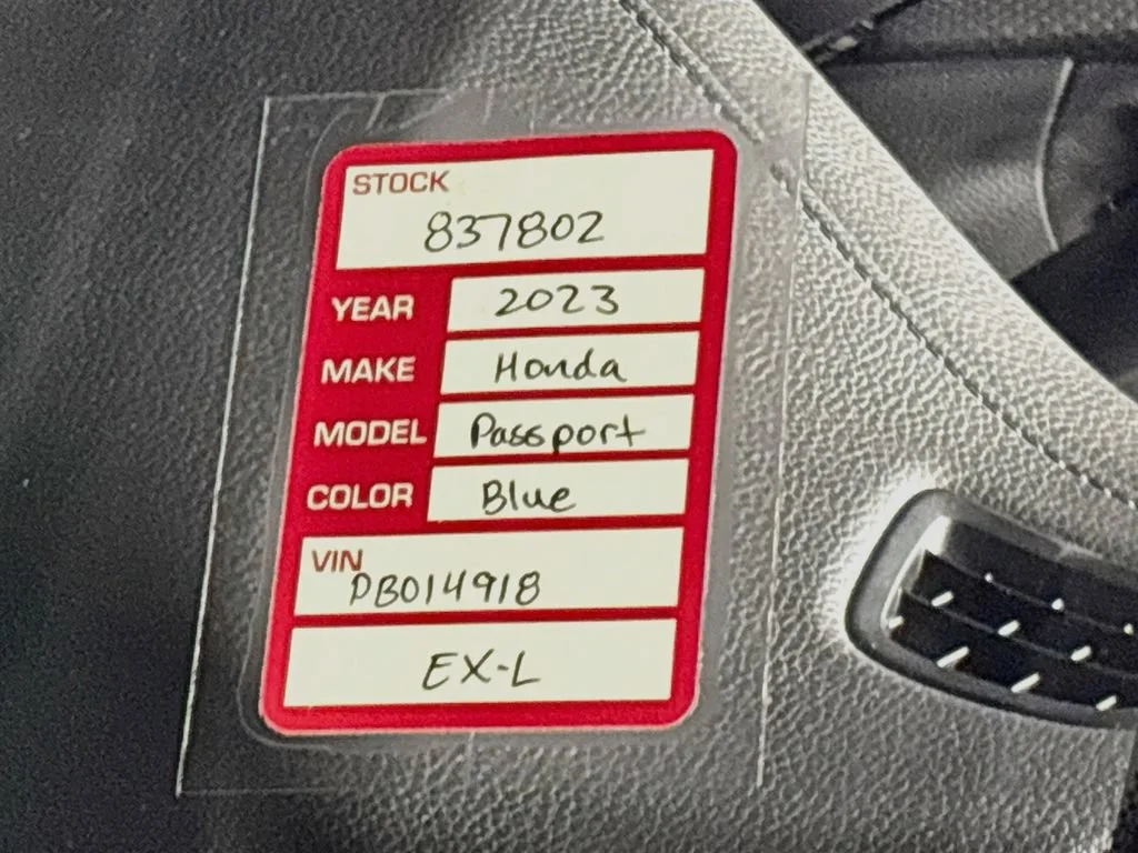 Certified Used 2023 Obsidian Blue Pearl Honda EX-L image 52
