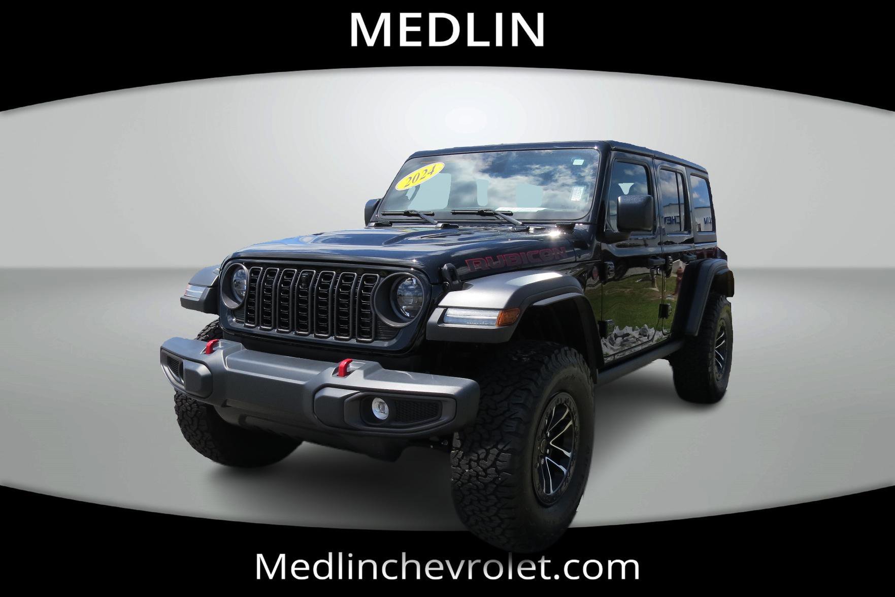 Used 2024 Black Clearcoat Jeep Rubicon image 4