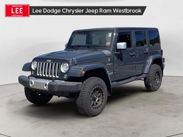 Used 2017 Rhino Clearcoat Jeep Unlimited Sahara image 1