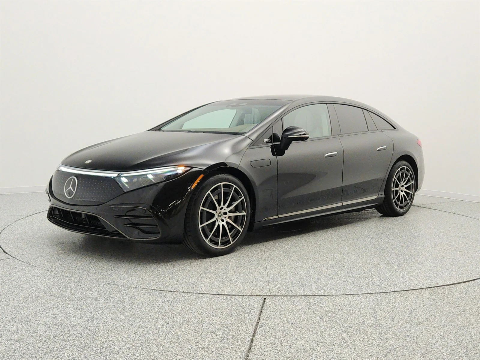 Used 2024 Obsidian Black Metallic Mercedes-Benz EQS 450+ Sedan image 1
