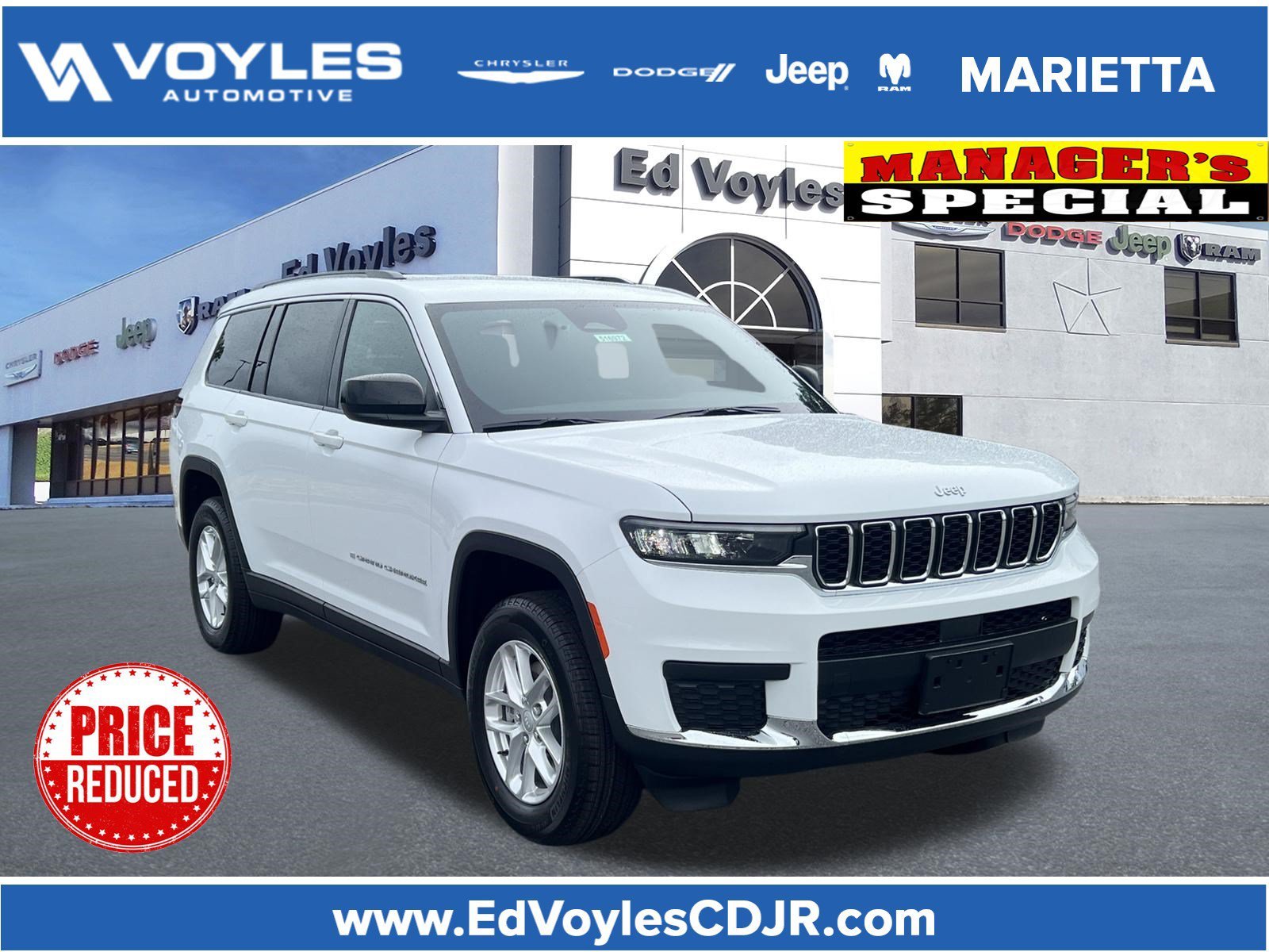 New 2026 Bright White Clearcoat Jeep Laredo image 1
