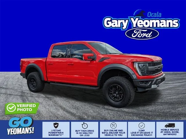 Certified Used 2022 Orange Metallic Ford Raptor image 1