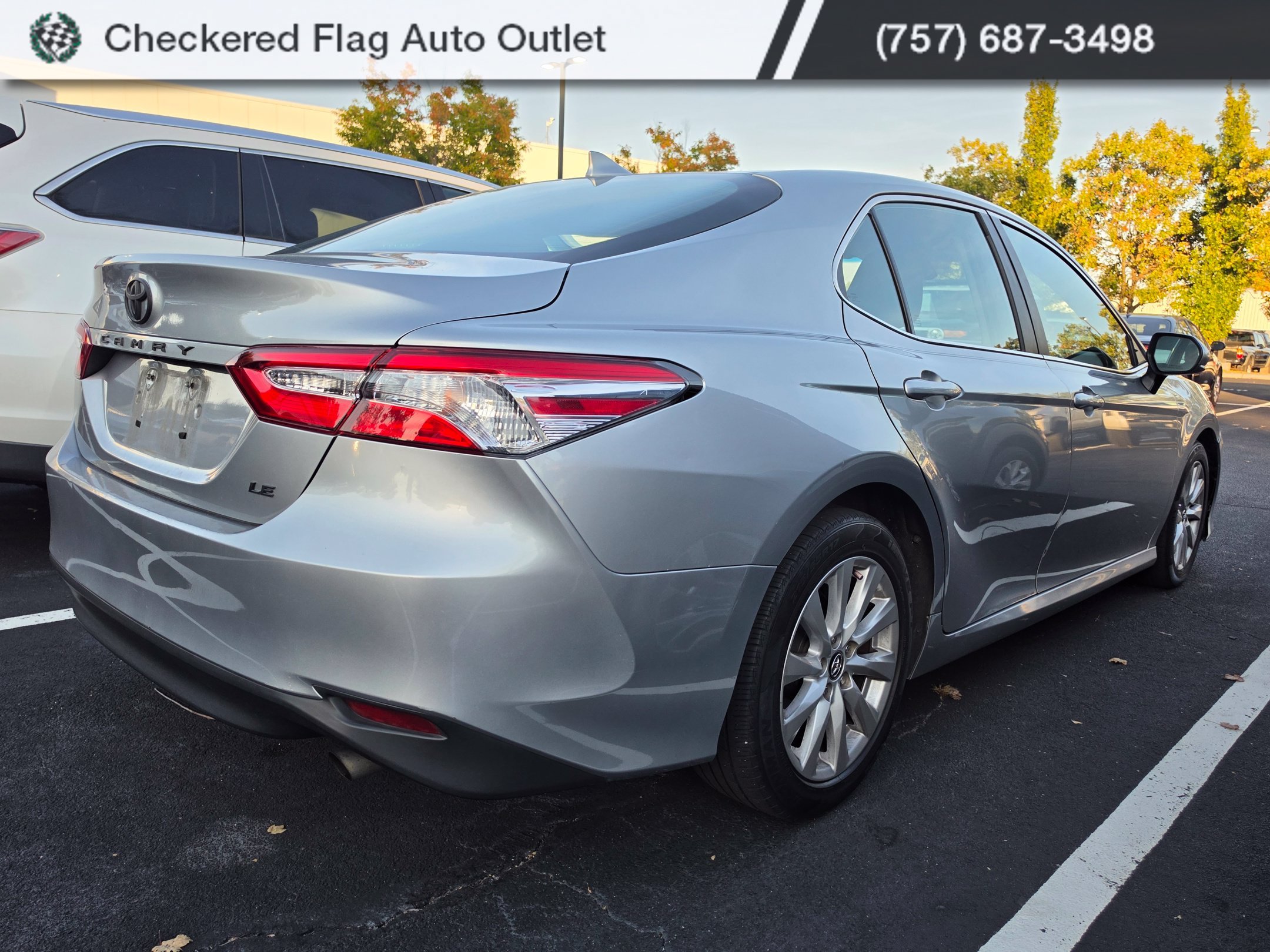 Used 2020 Celestial Silver Metallic Toyota LE image 6