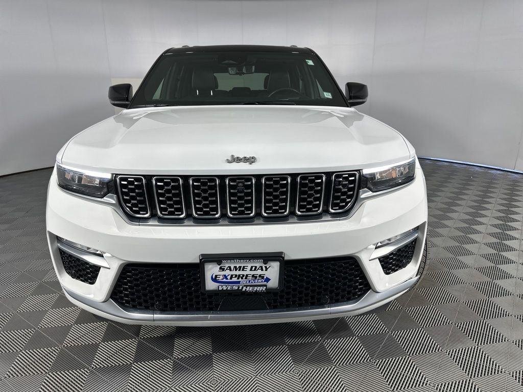Used 2023 Bright White Clearcoat Jeep Summit Reserve image 4