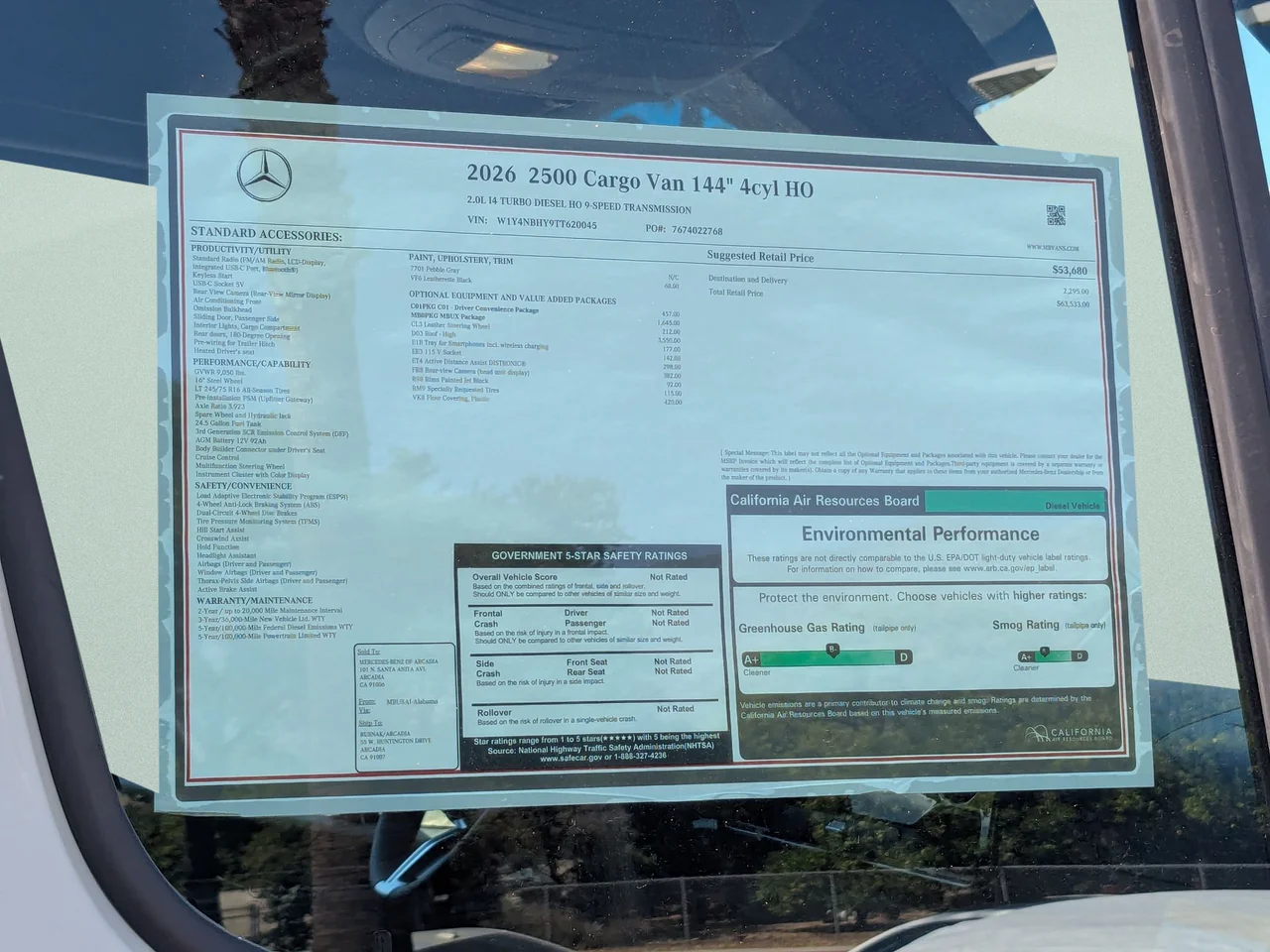 New 2026 Pebble Gray Mercedes-Benz Cargo 144 WB image 11