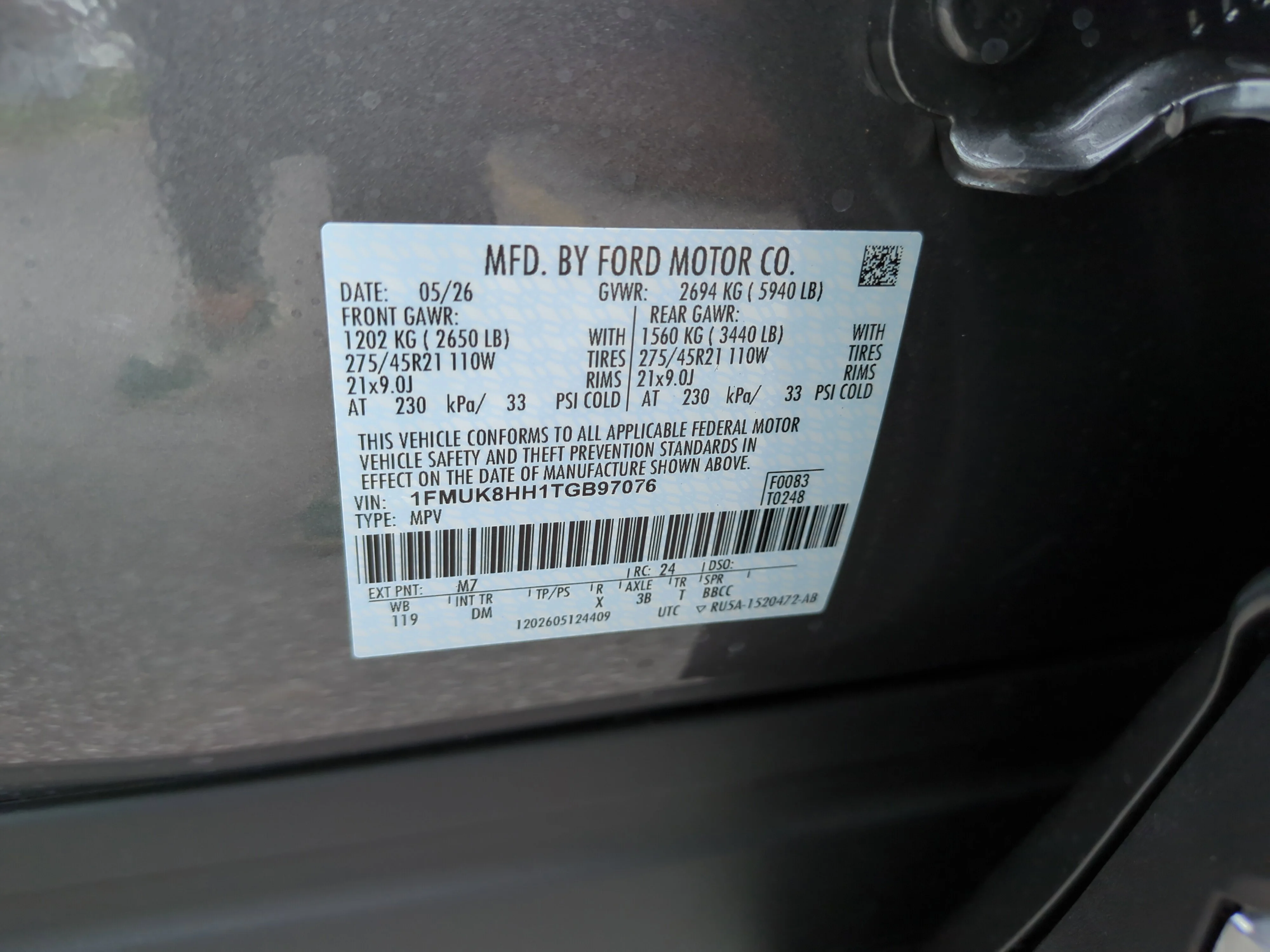New 2026 Carbonized Gray Metallic Ford Platinum™ image 35