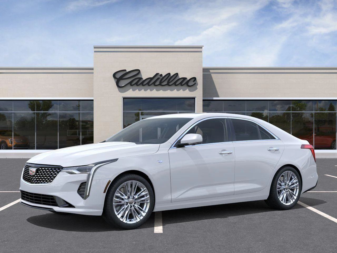 New 2026 Vibrant White Tricoat (Late Availability) Cadillac Premium Luxury image 2