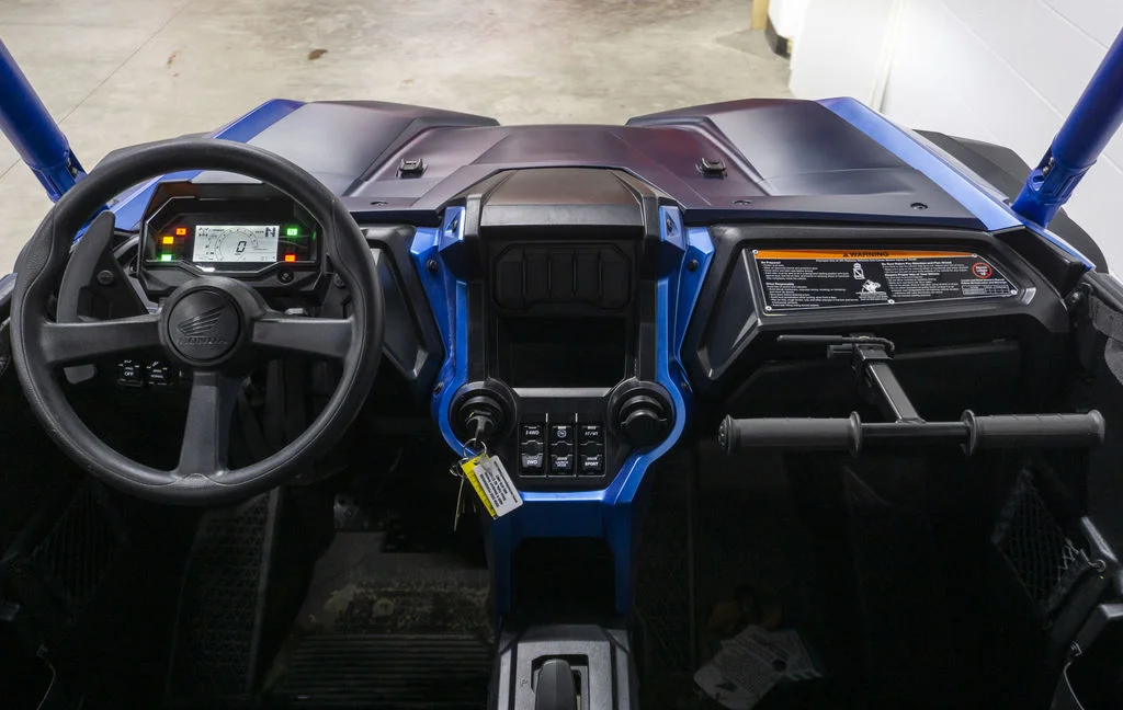 New 2025 MATTE NAVY BLUE Honda Powersports 4 FOX Live Valve image 3