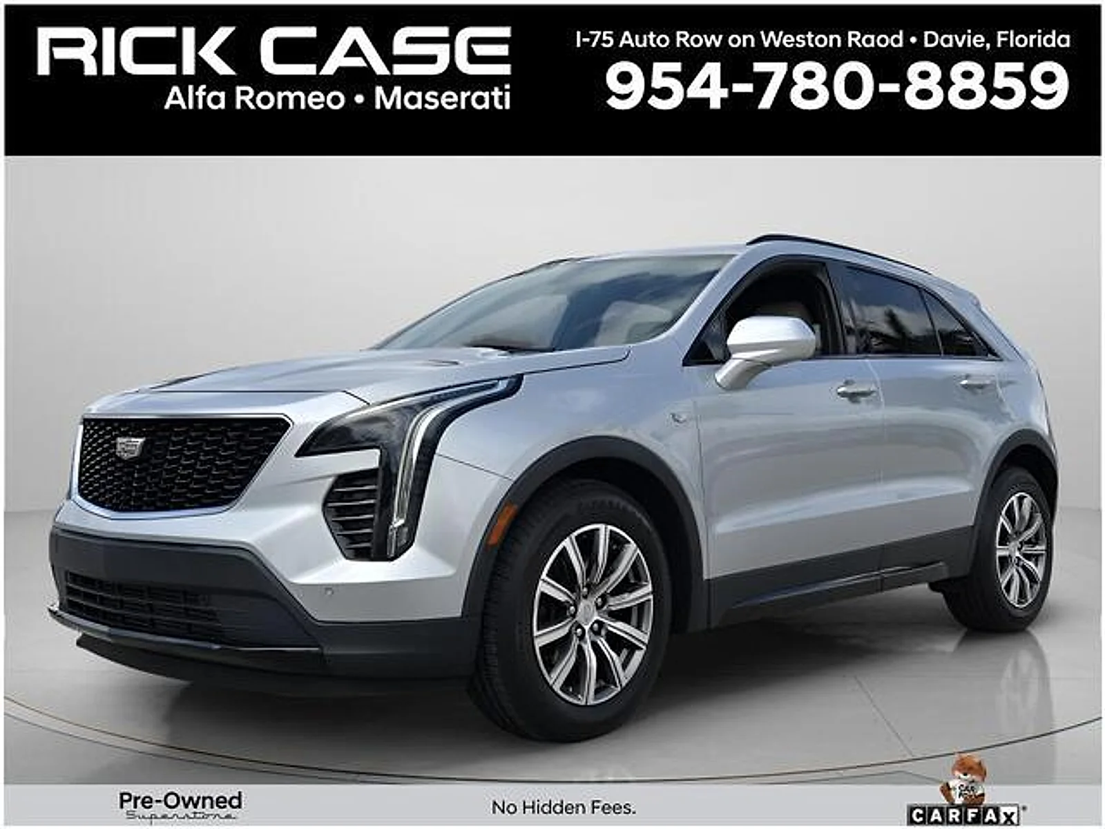 Used 2019 Radiant Silver Metallic Cadillac Sport image 1