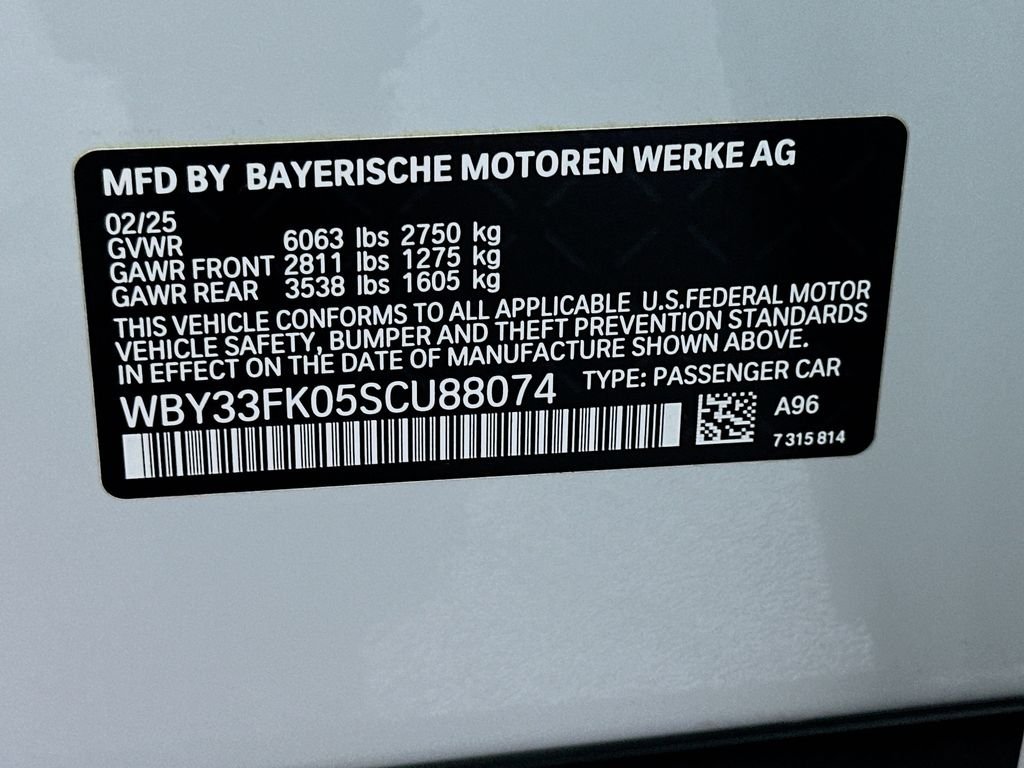 Certified Used 2025 Mineral White Metallic BMW eDrive40 image 33