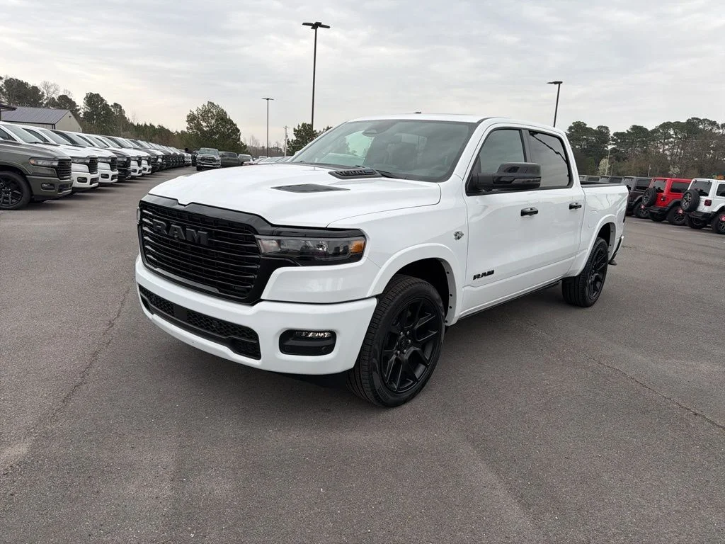 New 2026 Bright White Clear-Coat Exterior Paint RAM Laramie image 2