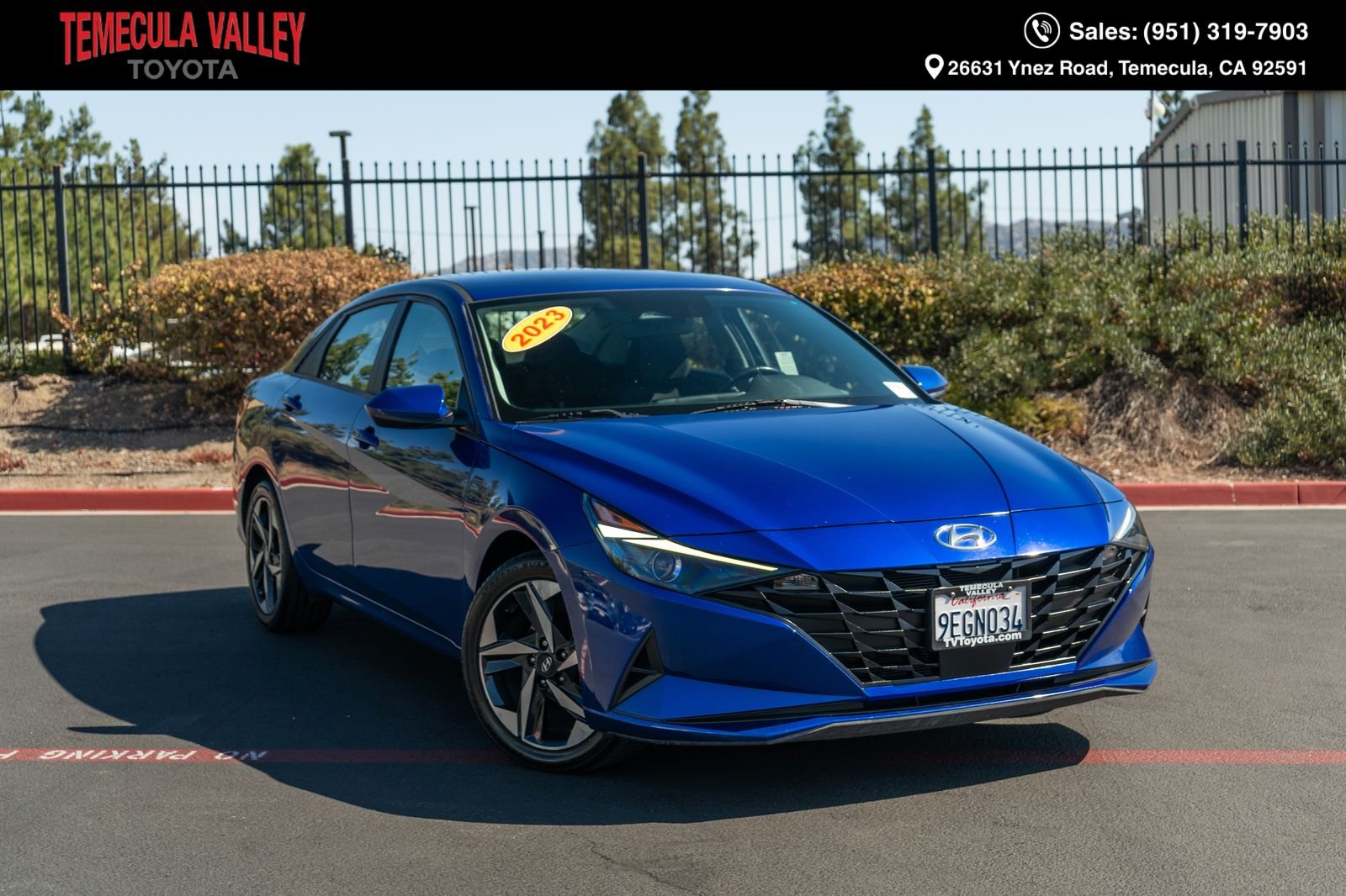 Used 2023 Intense Blue Hyundai SEL image 1