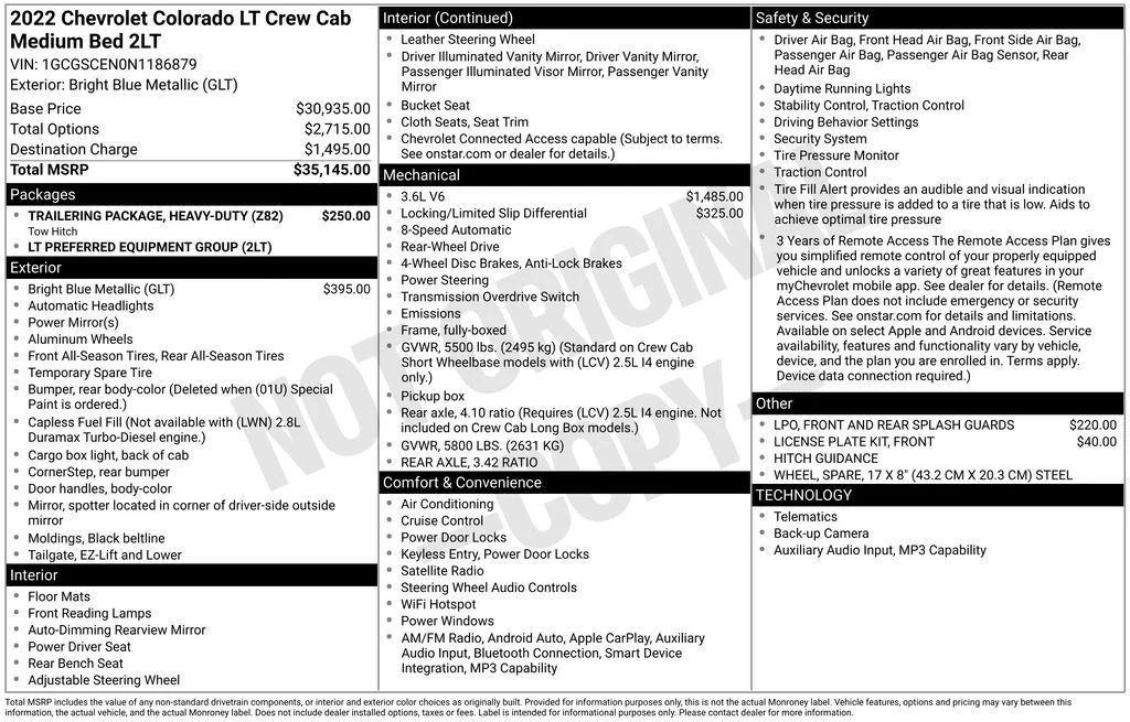 Used 2022 Blue Chevrolet LT image 17