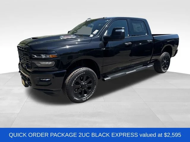New 2026 Diamond Black Crystal Pearl-Coat Exterior Paint RAM Tradesman image 3