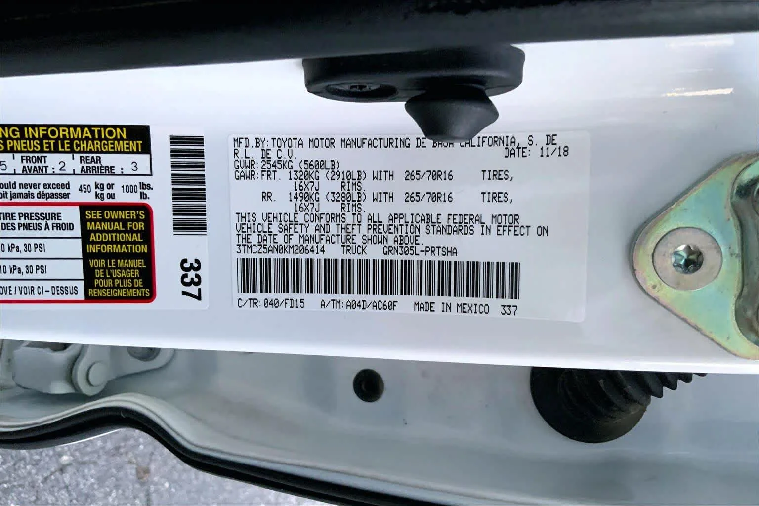 Used 2019 Super White Toyota TRD Off Road image 31