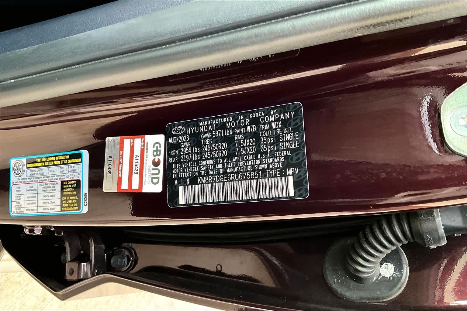 Used 2024 Sierra Burgundy Hyundai Calligraphy image 33