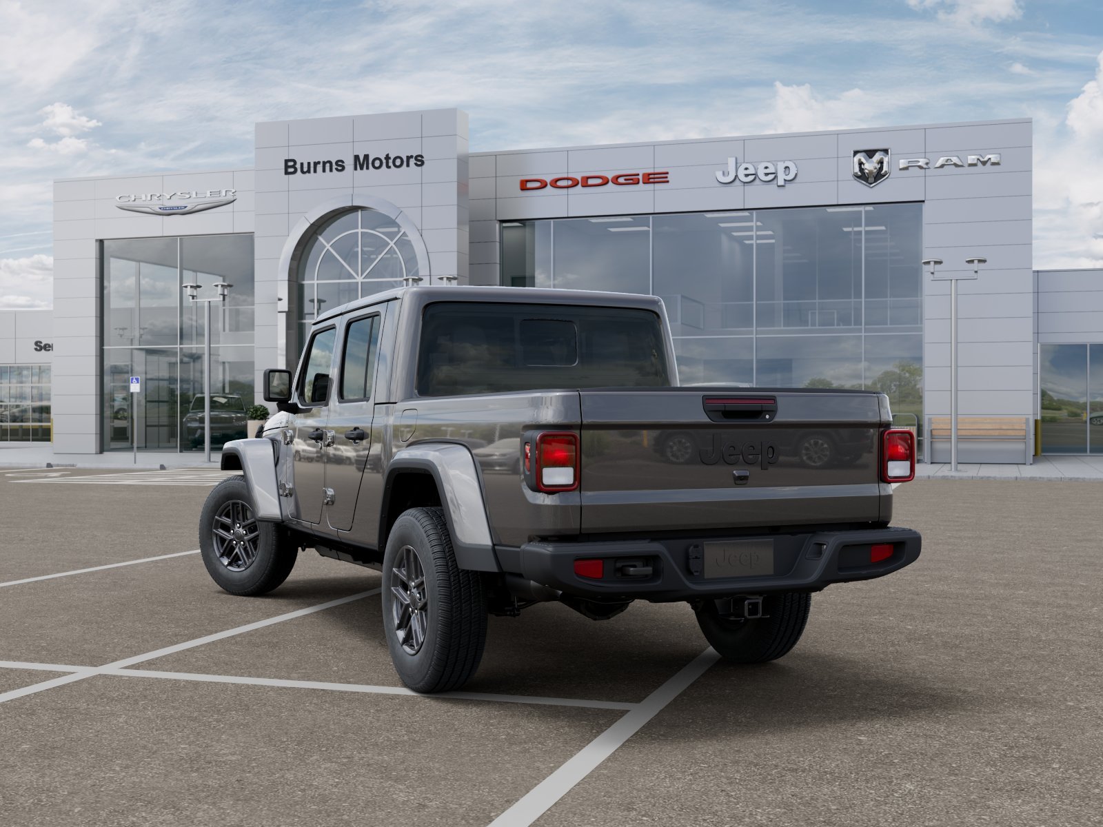 New 2026 Granite Crystal Metallic Clear-Coat Exterior Paint Jeep Sport S Dark Sky image 29
