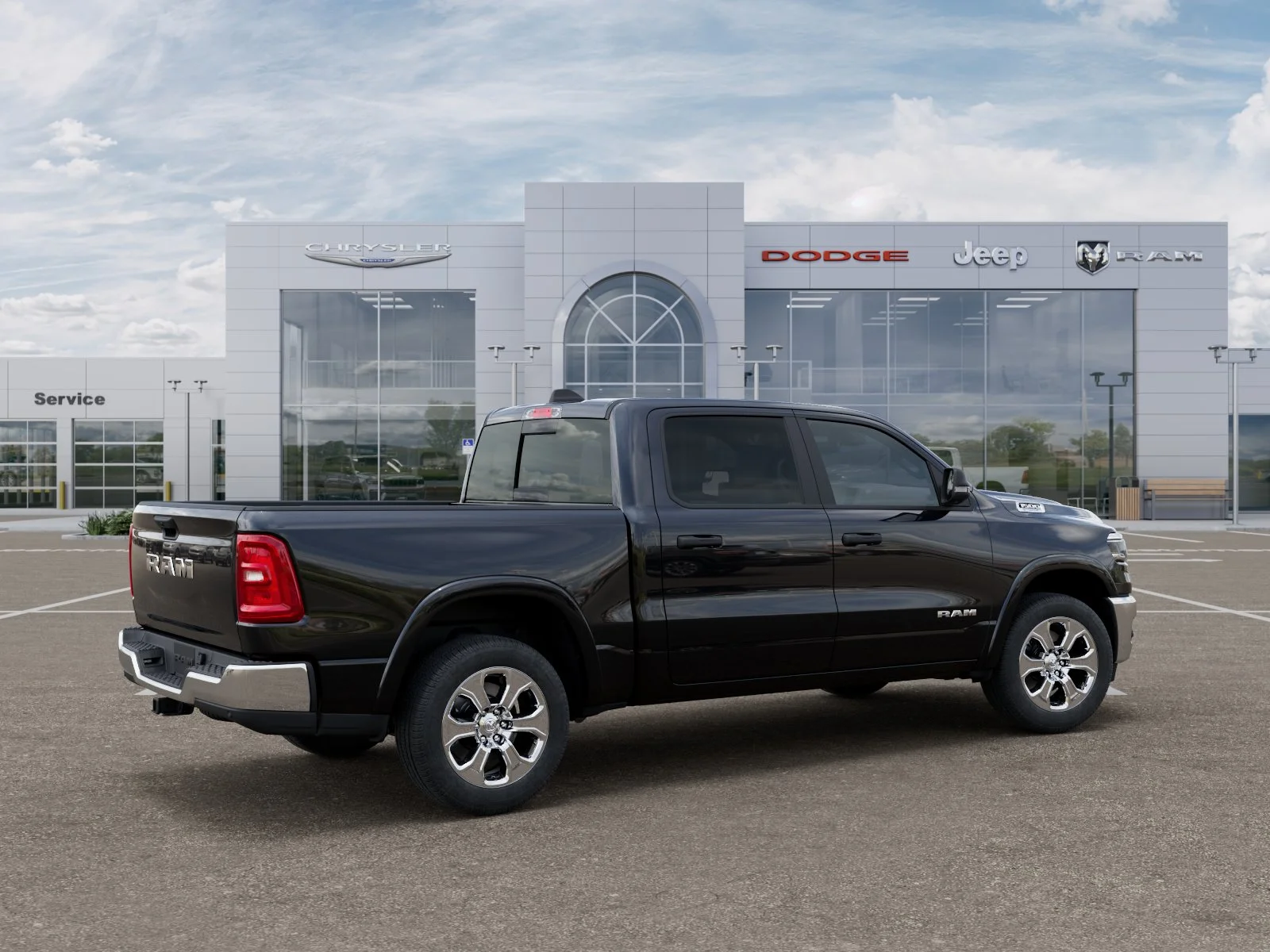 New 2025 Diamond Black Crystal Pearlcoat RAM Big Horn/Lone Star image 51