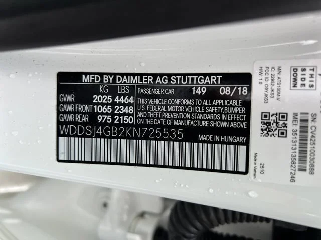 Used 2019 Polar White Mercedes-Benz CLA 250 image 16
