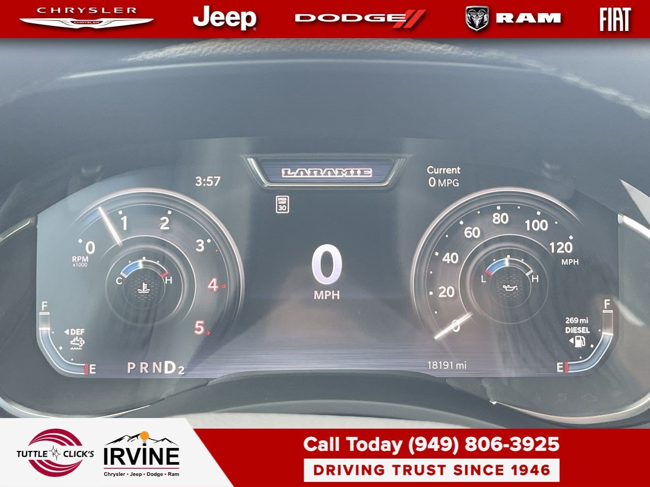 Used 2025 Bright White Clearcoat Ram Laramie image 37