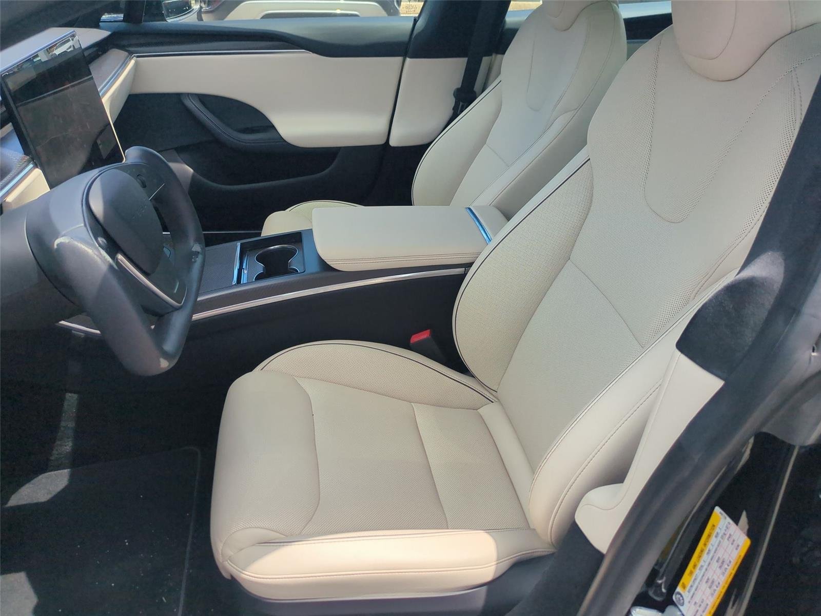Used 2021 Solid Black Tesla Plaid image 18