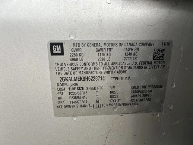 Used 2017 Silver GMC SLE-1 image 11