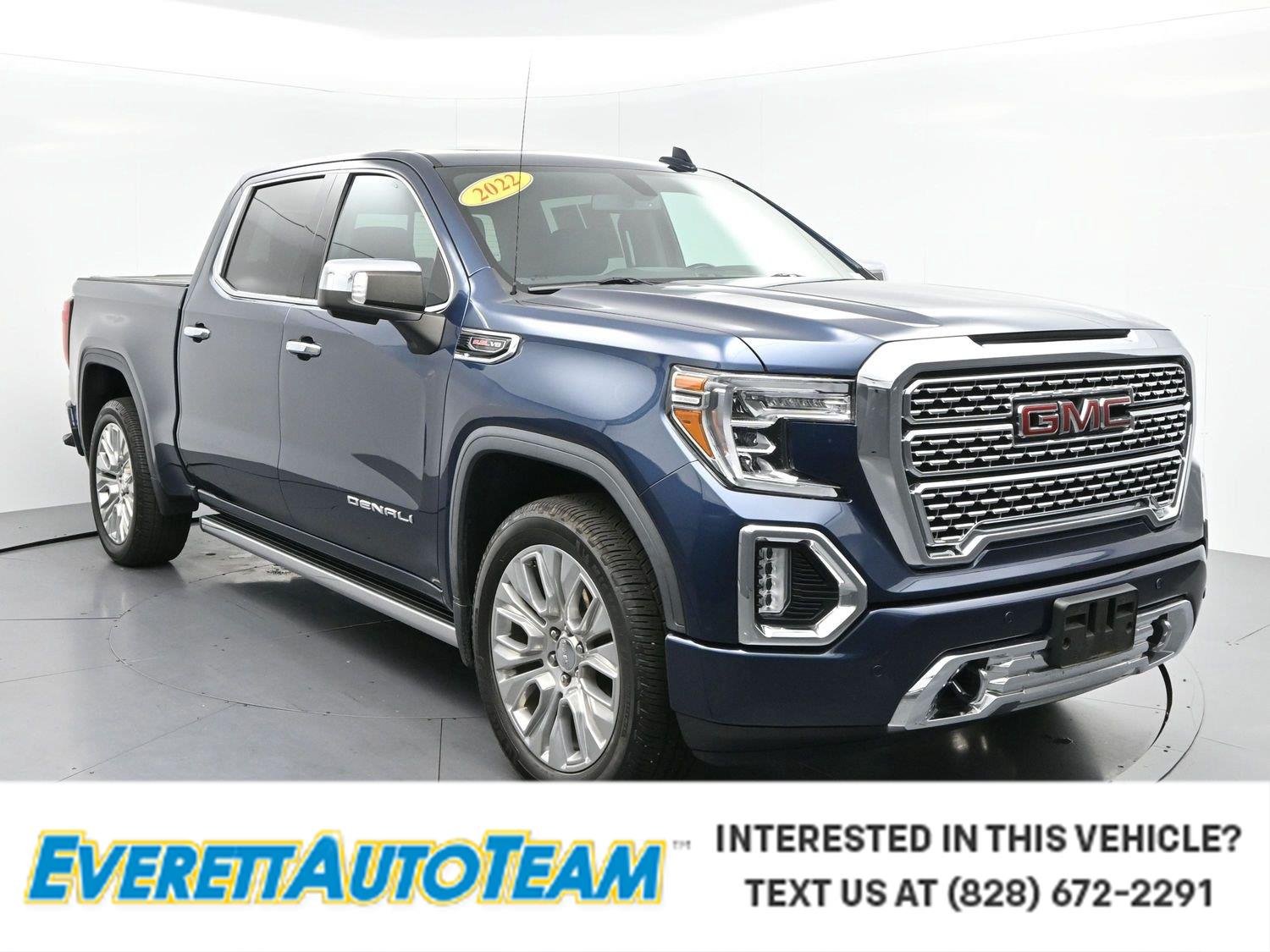 Used 2022 PACIFIC BLUE METALLIC GMC Denali image 1