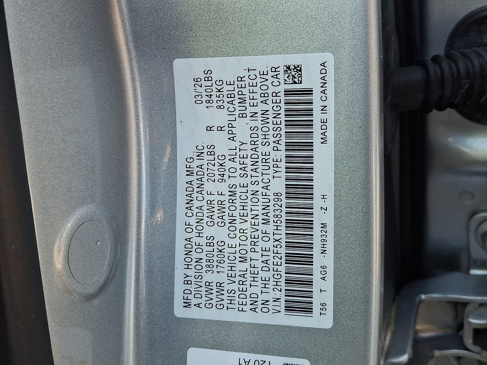 Used 2026 Solar Silver Metallic Honda Sport image 19