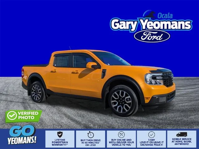 Certified Used 2023 Orange Metallic Ford Lariat image 1