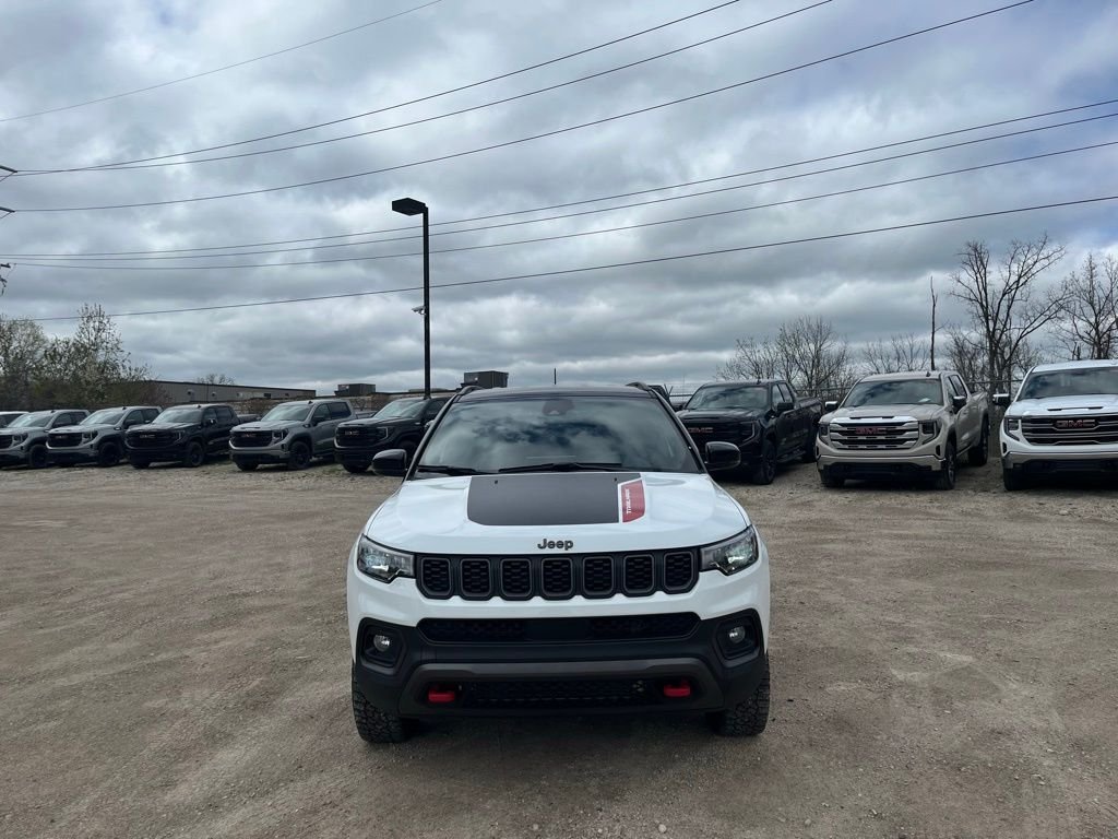Used 2025 Bright White Clearcoat Jeep Trailhawk image 3