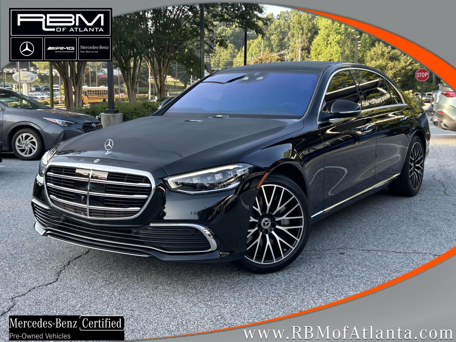 Certified Used 2025 Black Mercedes-Benz S 580 4MATIC® Sedan image 1