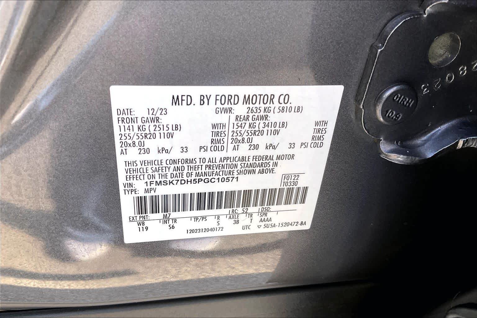 Used 2023 Carbonized Gray Metallic Ford XLT image 34
