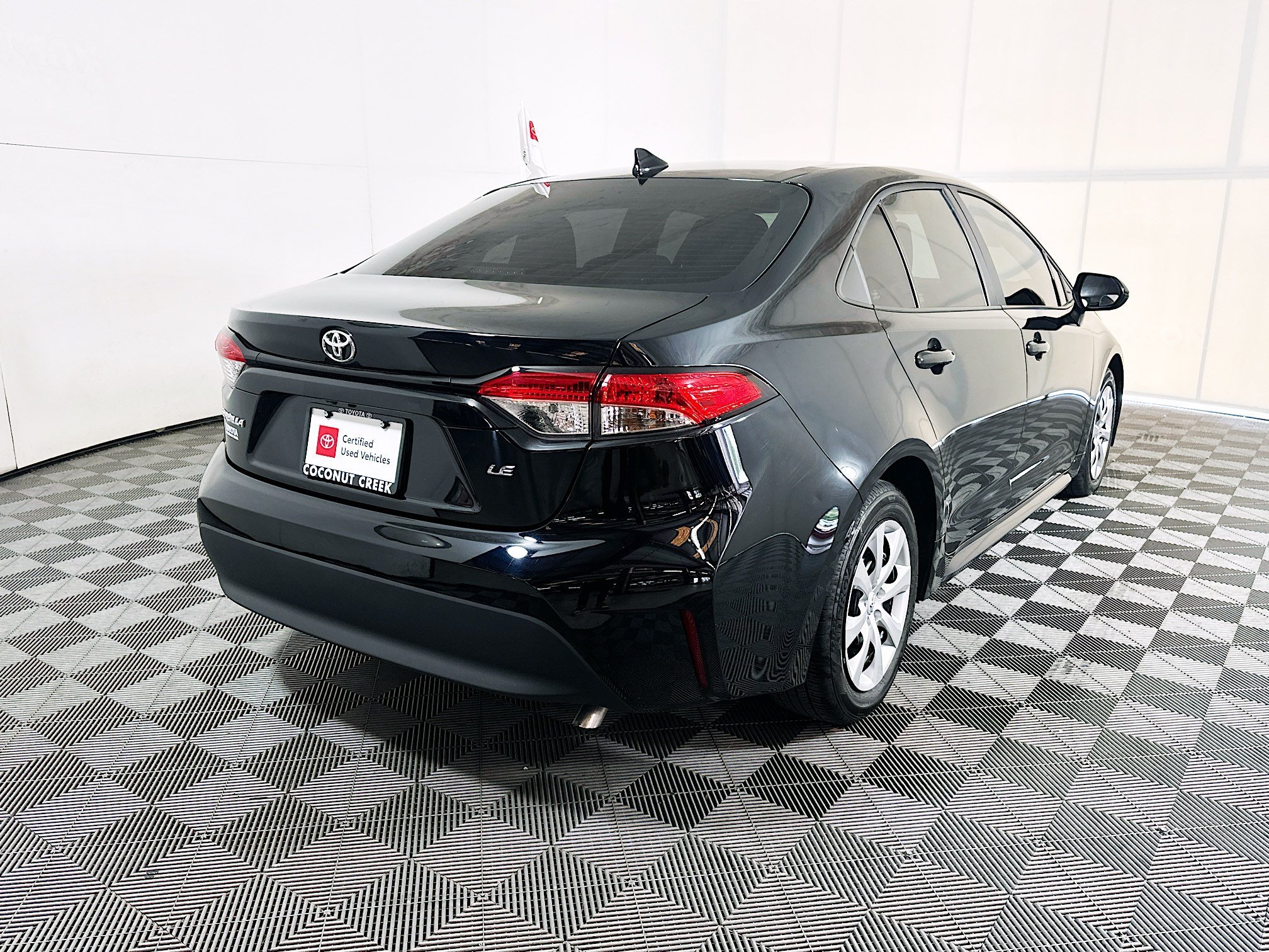 Certified Used 2025 Midnight Black Metallic Toyota LE image 3