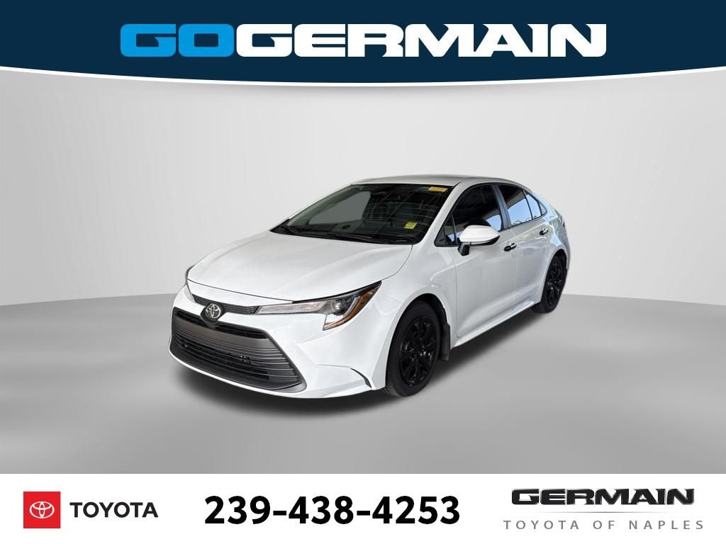 Certified Used 2025 White Toyota LE image 1