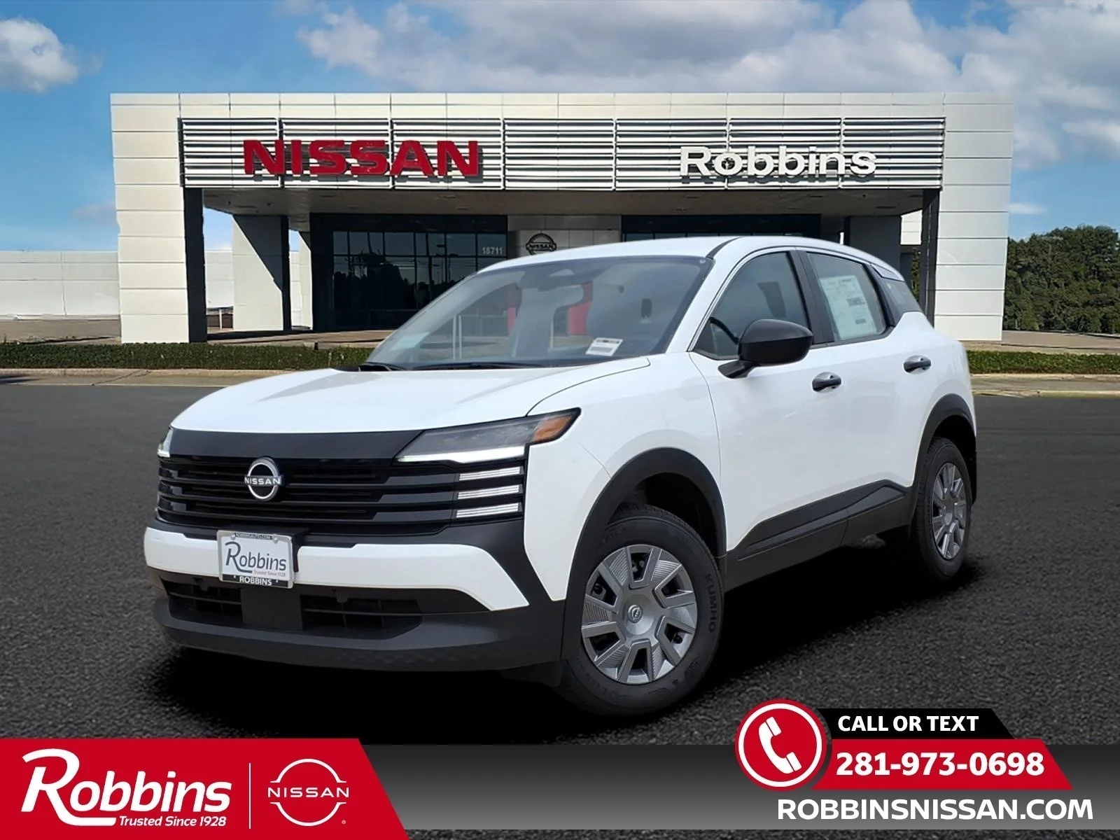 2026 Nissan Kicks S White at Robbins Nissan
