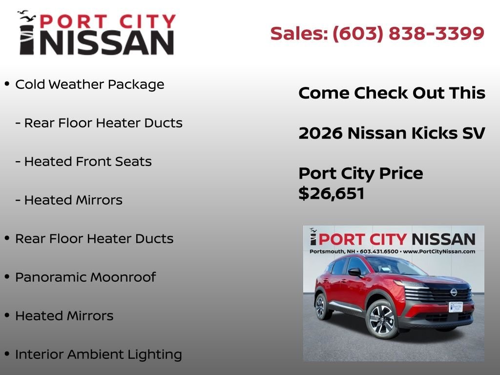New 2026 Scarlet Ember Tintcoat Nissan SV image 12