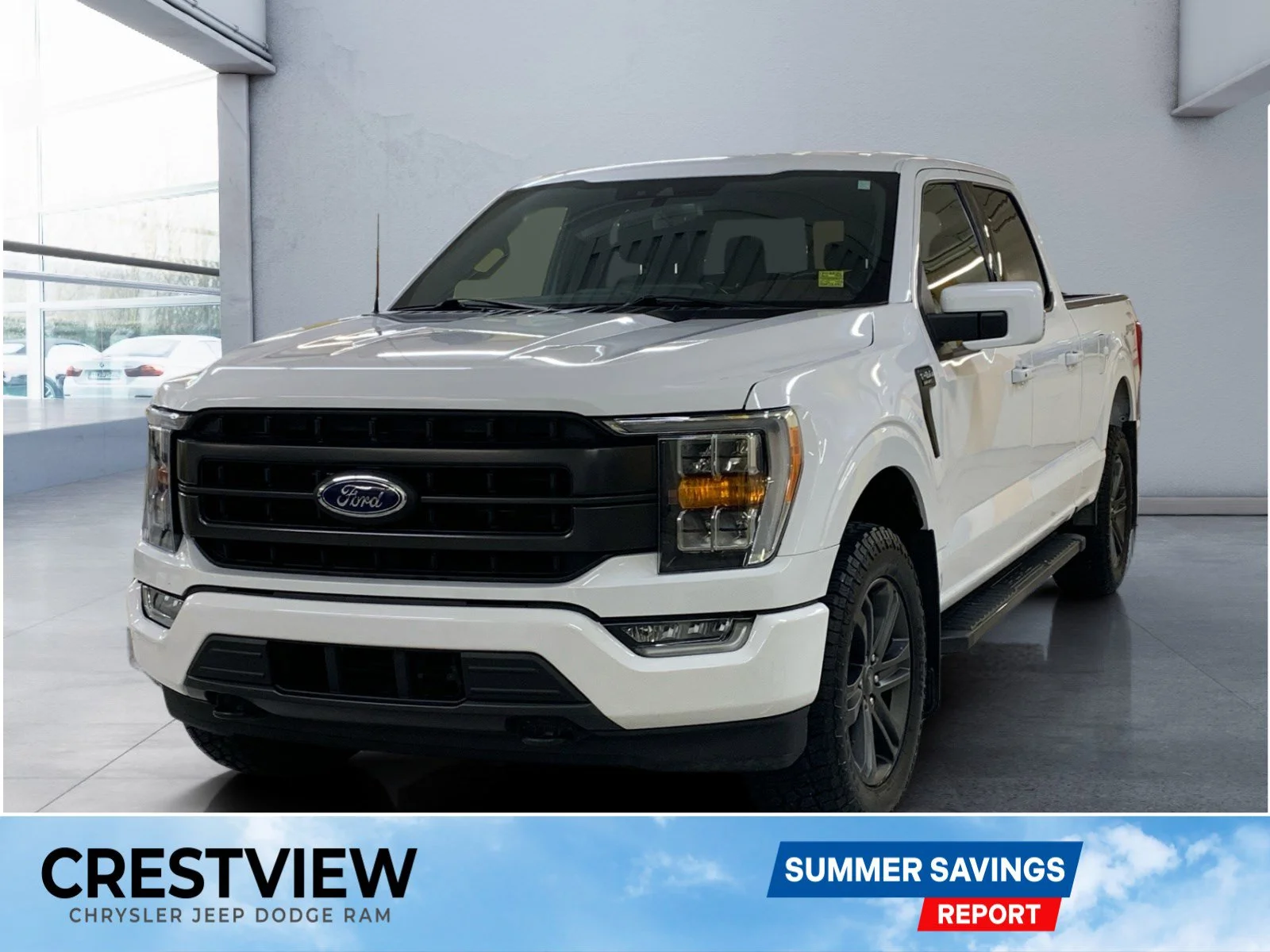Used 2022 White Ford Lariat SuperCrew image 1
