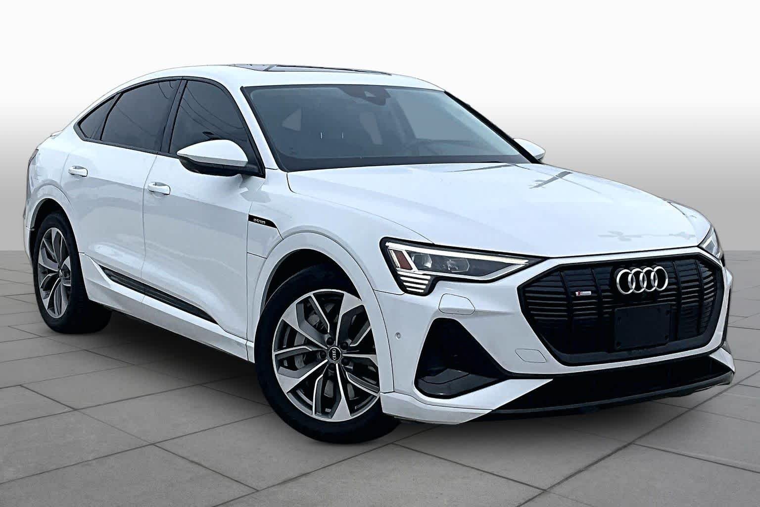 Used 2021 Audi e-tron Sportback Premium Plus with VIN WA12AAGE0MB003725 for sale in Webster, TX