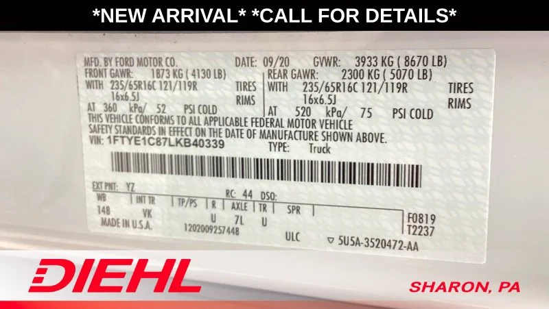 Used 2020 White Ford Base image 9