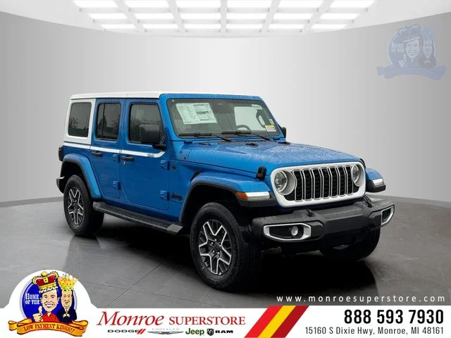 New 2026 Hydro Blue Pearl-Coat Exterior Paint Jeep Sahara image 1