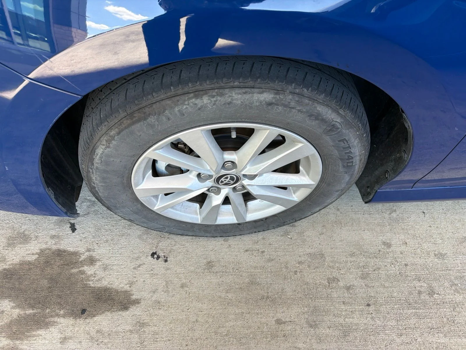 Used 2025 Blue Toyota LE image 2