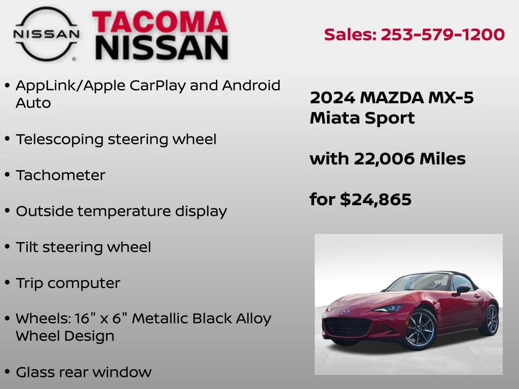 Used 2024 Red Mazda Sport image 12