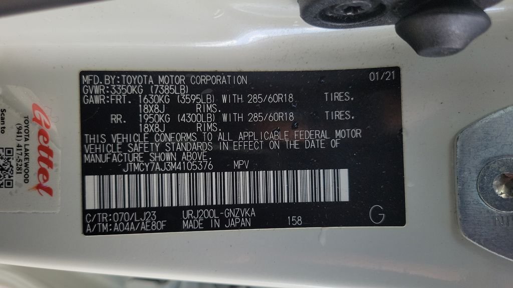 Certified Used 2021 White Toyota Base image 26