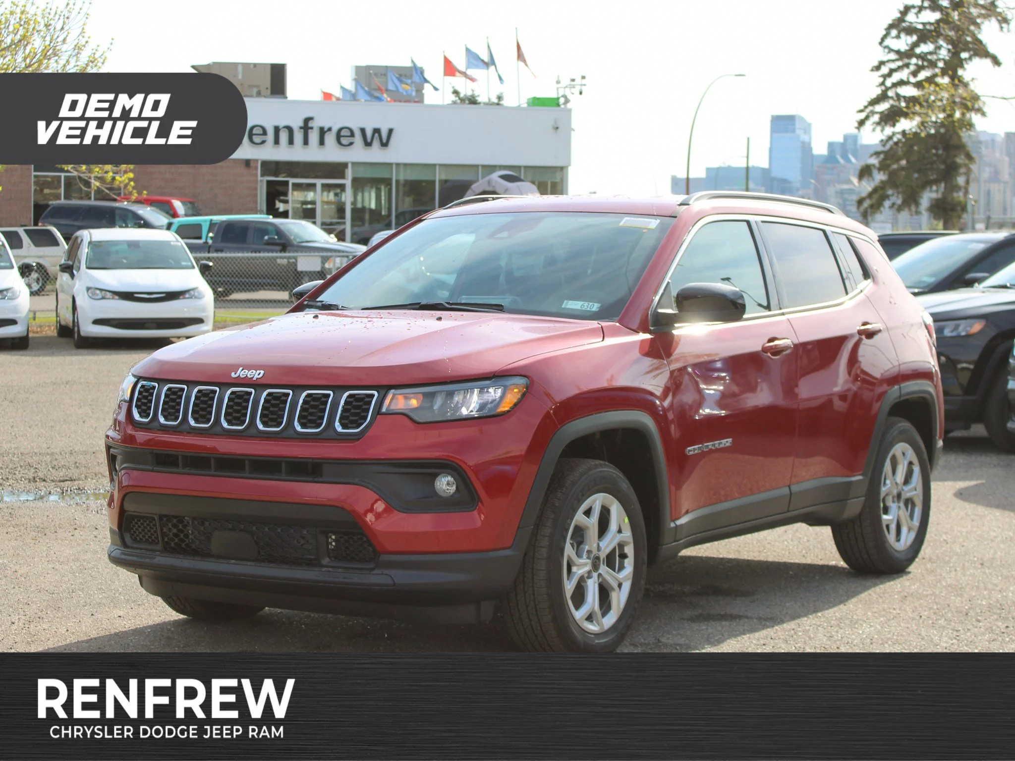 Used 2025 Red Jeep North* 4x4, Heated Seats/Wheel, Remote Start image 1