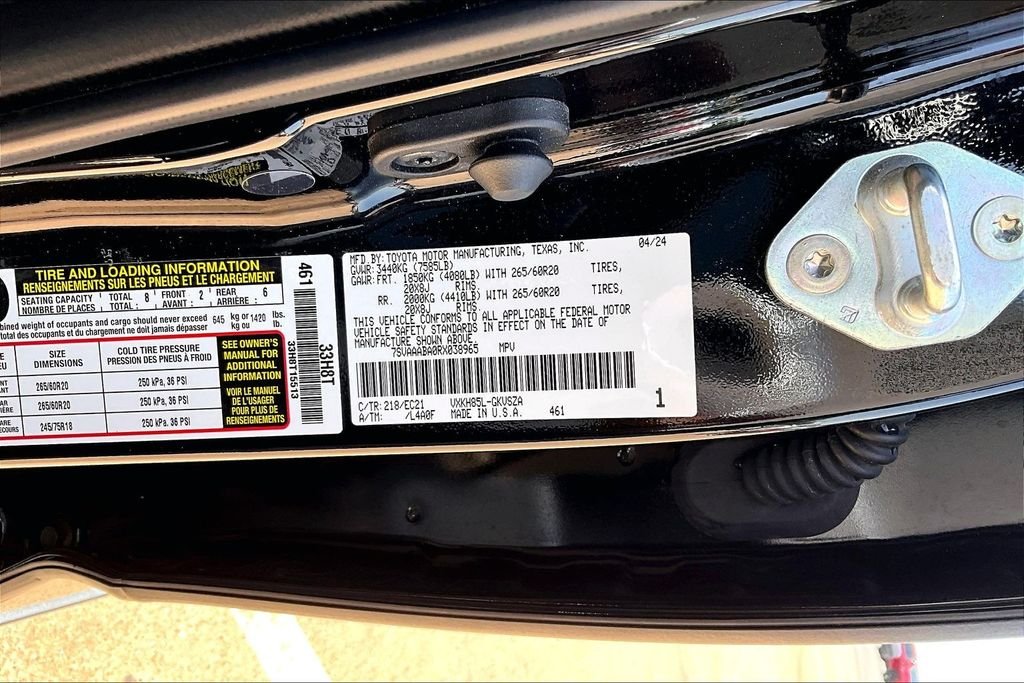 Used 2024 Black Toyota SR5/TRD SPORT PKG image 32