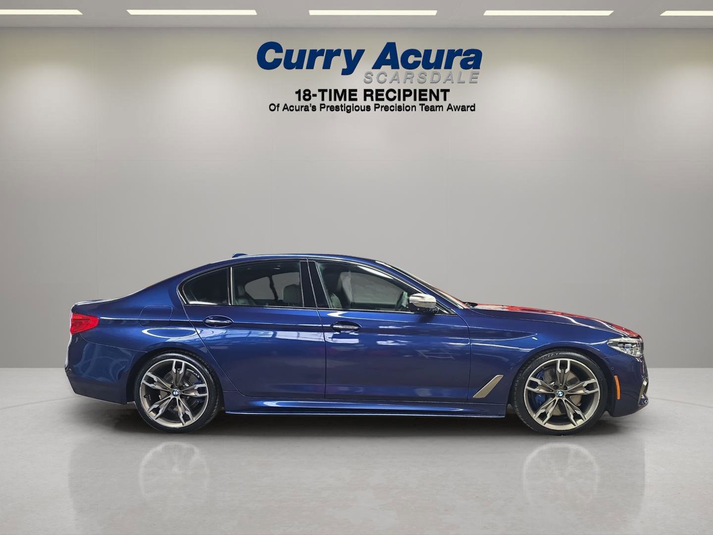 Used 2018 Blue BMW M550i xDrive image 6