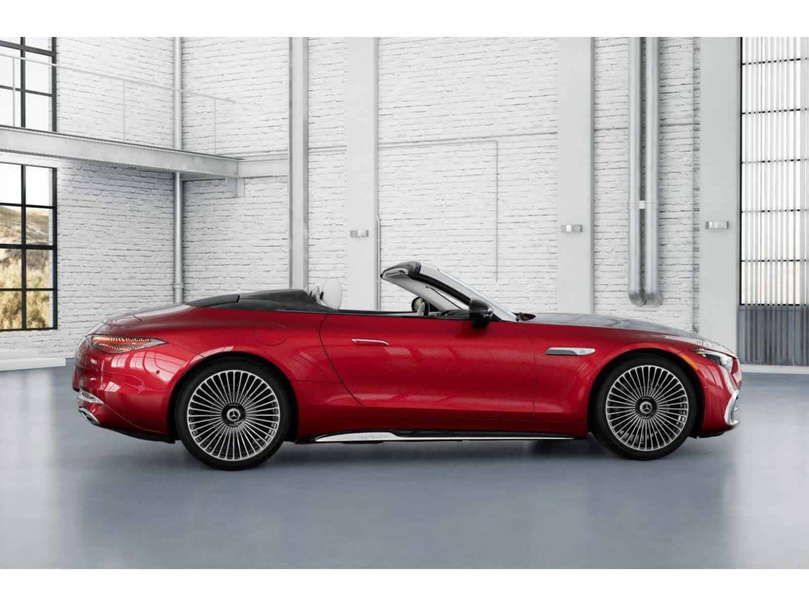 New 2026 MANUFAKTUR garnet red metallic (Red Ambiance) Mercedes-Benz Maybach SL 680 Monogram Series image 16