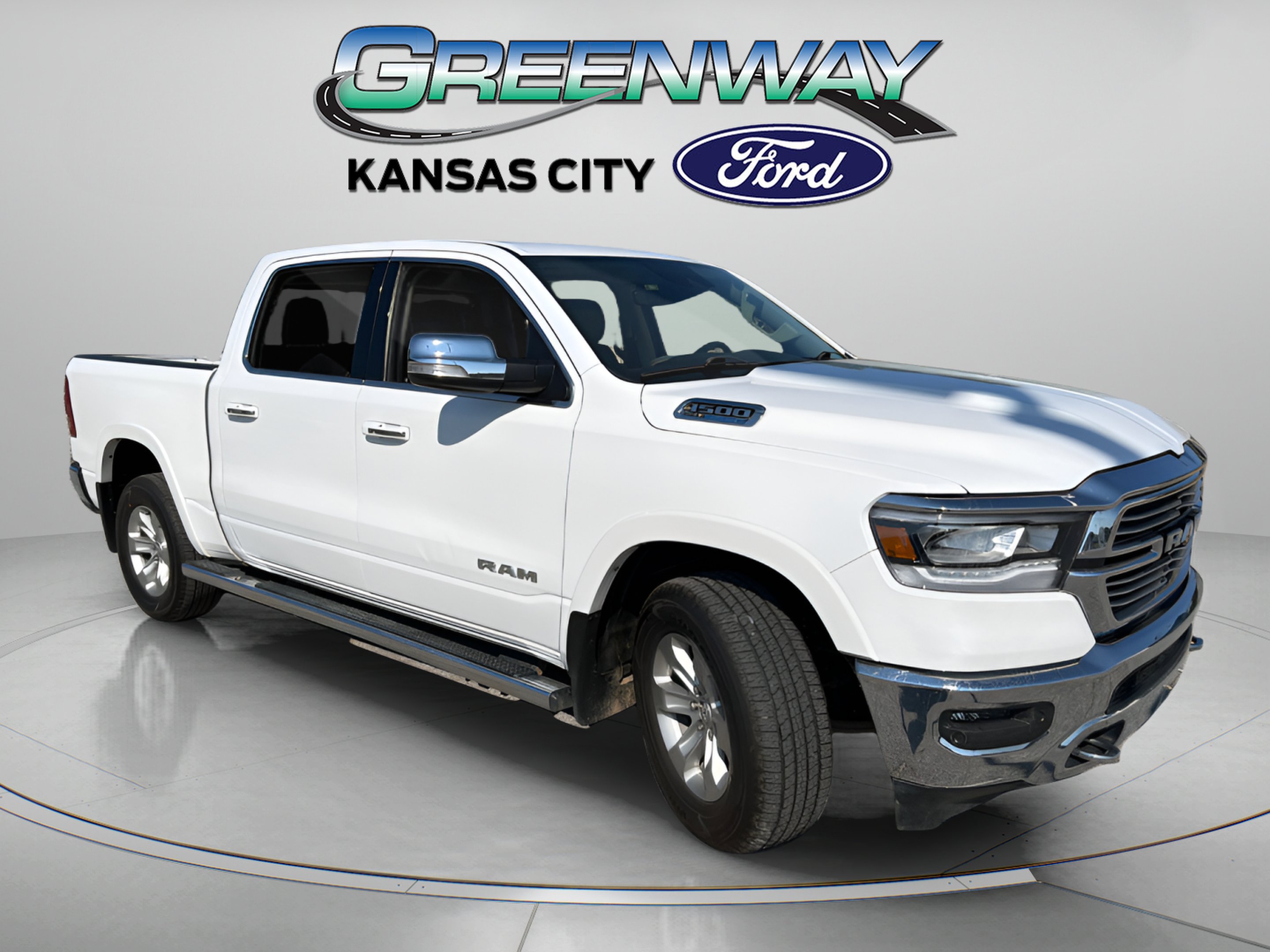 Used 2022 Bright White Clearcoat Ram Laramie image 1